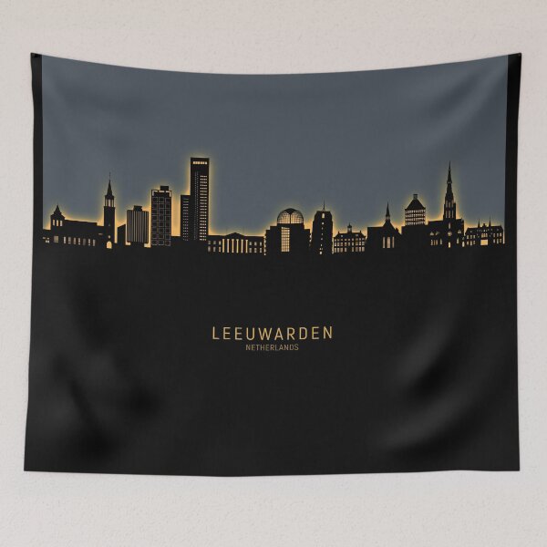 Item preview, Leeuwarden The Netherlands Skyline designed and sold by ArtPrints.