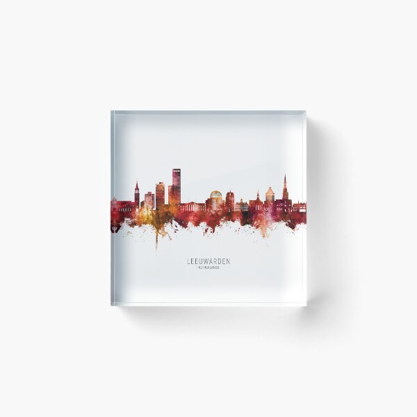 Item preview, Leeuwarden The Netherlands Skyline designed and sold by ArtPrints.