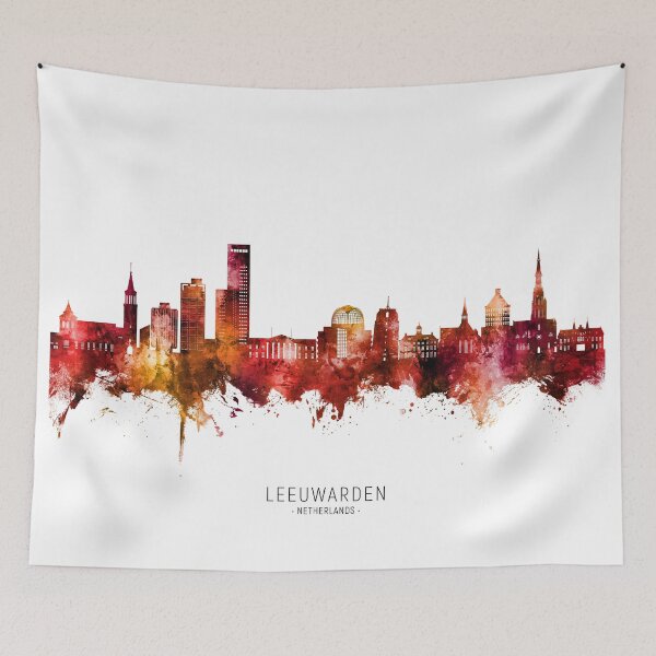 Item preview, Leeuwarden The Netherlands Skyline designed and sold by ArtPrints.