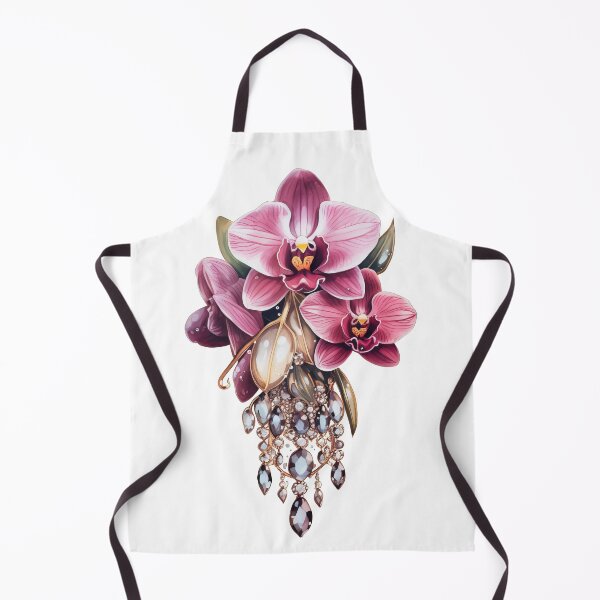 Item preview, Decoration with pink orchid and crystals designed and sold by kosmicwoman.