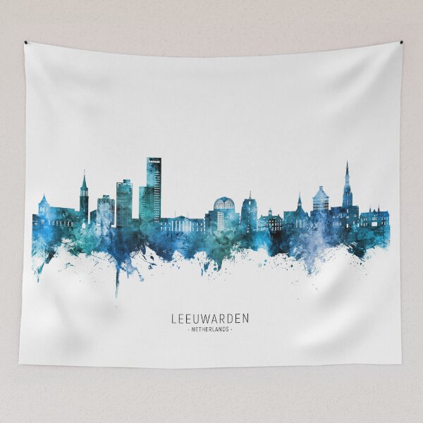 Item preview, Leeuwarden The Netherlands Skyline designed and sold by ArtPrints.