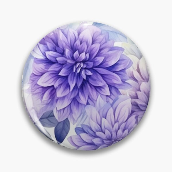 Item preview, Purple Dahlia Flower Pattern designed and sold by ViidoriImagine.