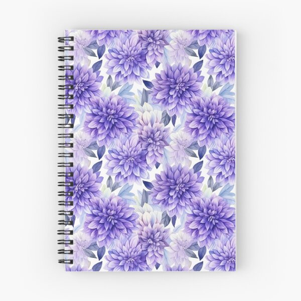 Item preview, Purple Dahlia Flower Pattern designed and sold by ViidoriImagine.