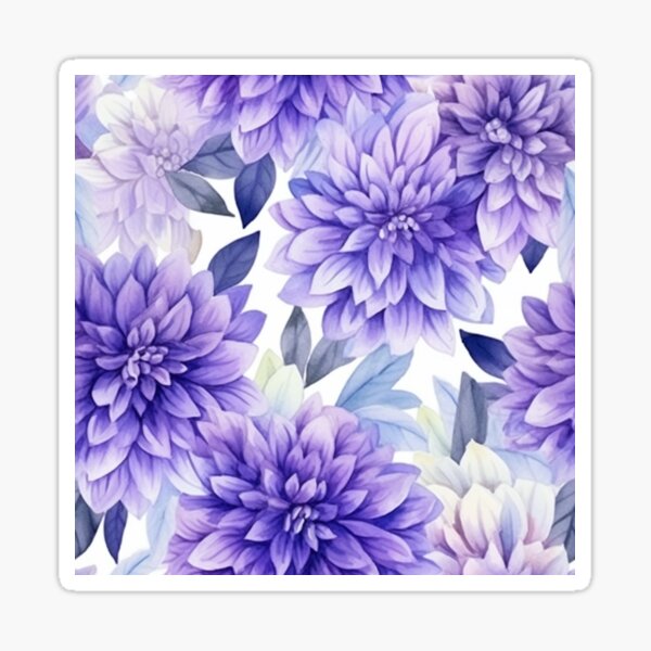 Sticker mural Dahlia violet