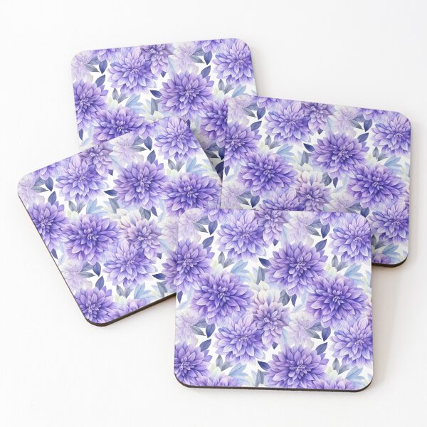 Item preview, Purple Dahlia Flower Pattern designed and sold by ViidoriImagine.