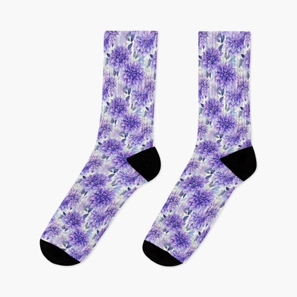 Item preview, Purple Dahlia Flower Pattern designed and sold by ViidoriImagine.