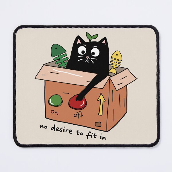 Item preview, No desire to fit in funny cat designed and sold by Acim0.