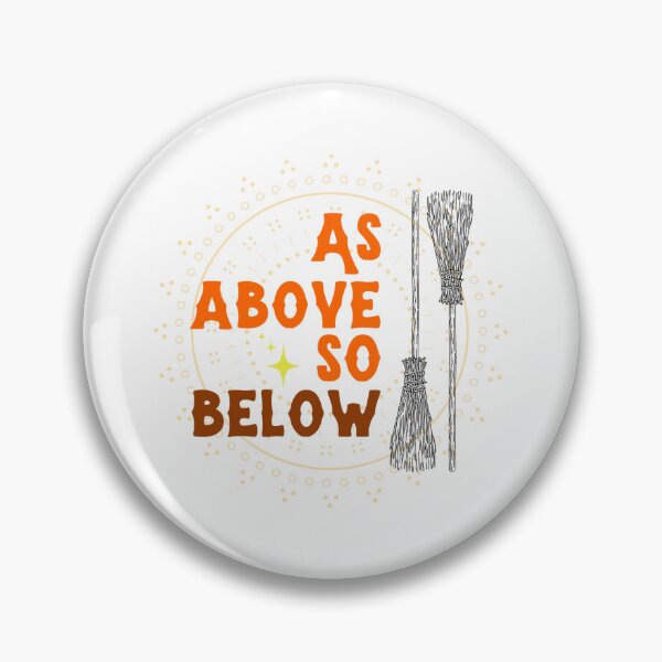 Item preview, As Above So Below Orange Broomstick designed and sold by WrenCemetery.