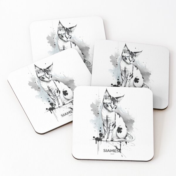 Item preview, Siamese Cat brush sketch by CallisC Arts  designed and sold by CallisC-Arts.