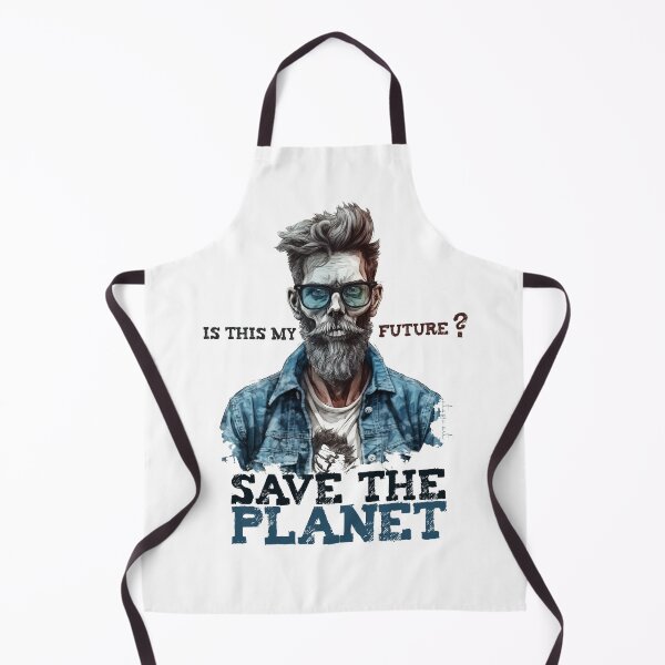 Item preview, Save the Planet 003 - Zombi-Hipster's Dark Premonition (on light colored products) designed and sold by utopio-art.
