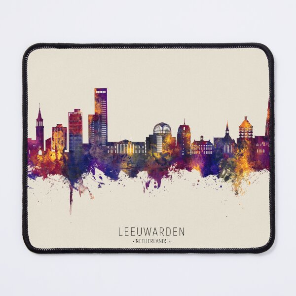 Item preview, Leeuwarden The Netherlands Skyline designed and sold by ArtPrints.