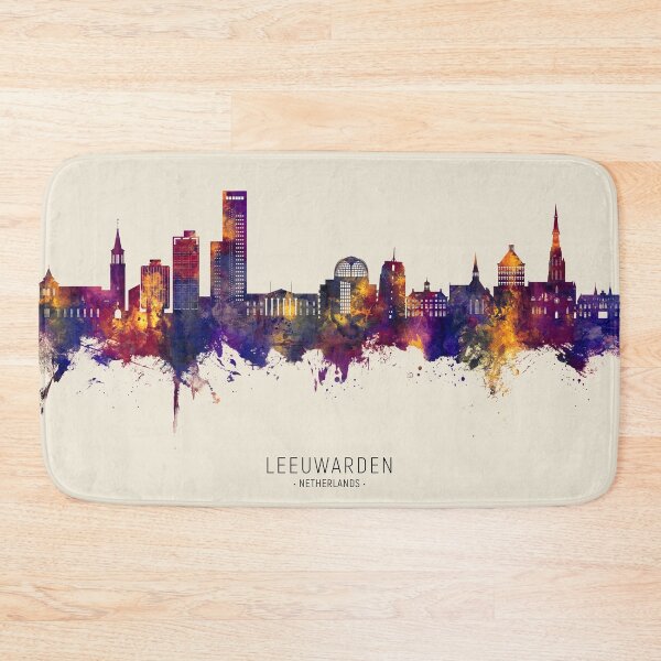 Item preview, Leeuwarden The Netherlands Skyline designed and sold by ArtPrints.