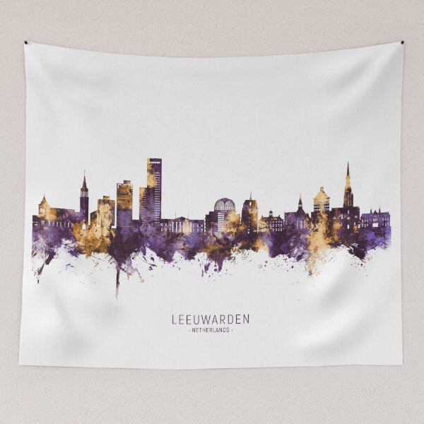 Item preview, Leeuwarden The Netherlands Skyline designed and sold by ArtPrints.