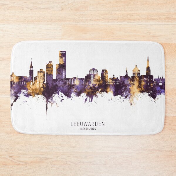 Item preview, Leeuwarden The Netherlands Skyline designed and sold by ArtPrints.