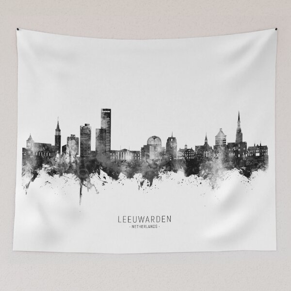 Item preview, Leeuwarden The Netherlands Skyline designed and sold by ArtPrints.
