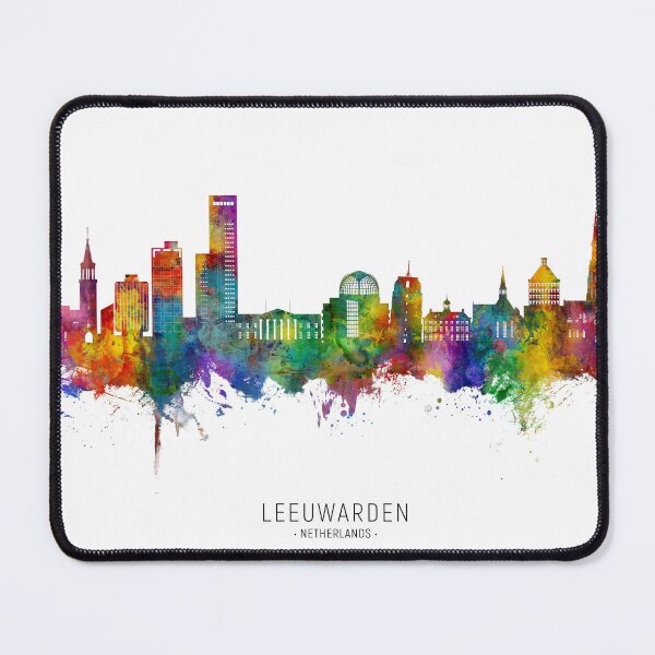 Item preview, Leeuwarden The Netherlands Skyline designed and sold by ArtPrints.