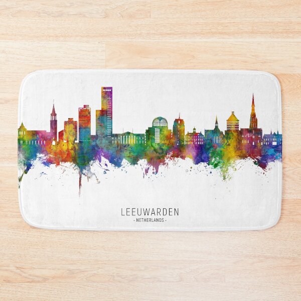 Item preview, Leeuwarden The Netherlands Skyline designed and sold by ArtPrints.