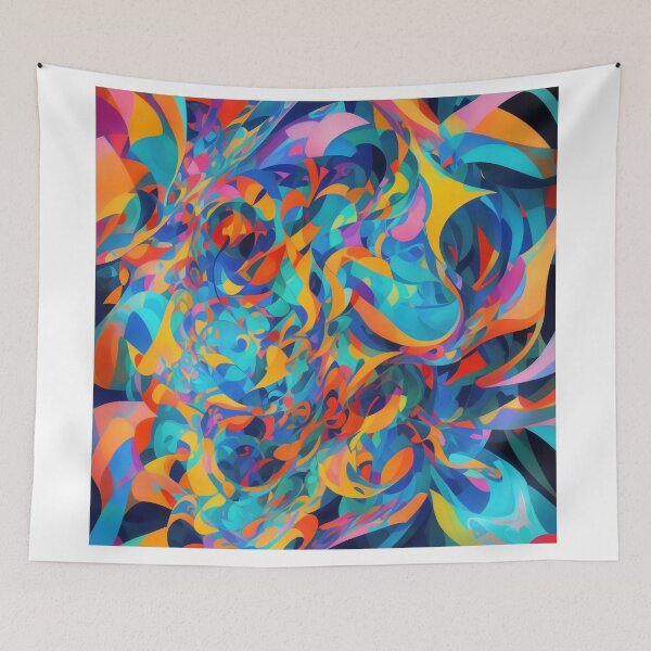 Item preview, Unveiling the Abstract Symphony: AI-guided Composition designed and sold by RedArtG09.