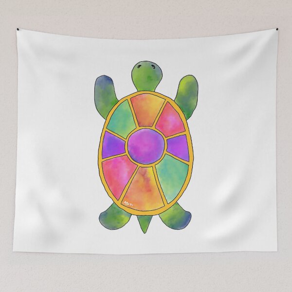 Item preview, Fun colourful turtle light variant designed and sold by aditikkumar.