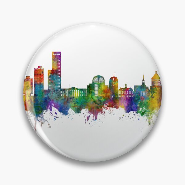 Item preview, Leeuwarden The Netherlands Skyline designed and sold by ArtPrints.