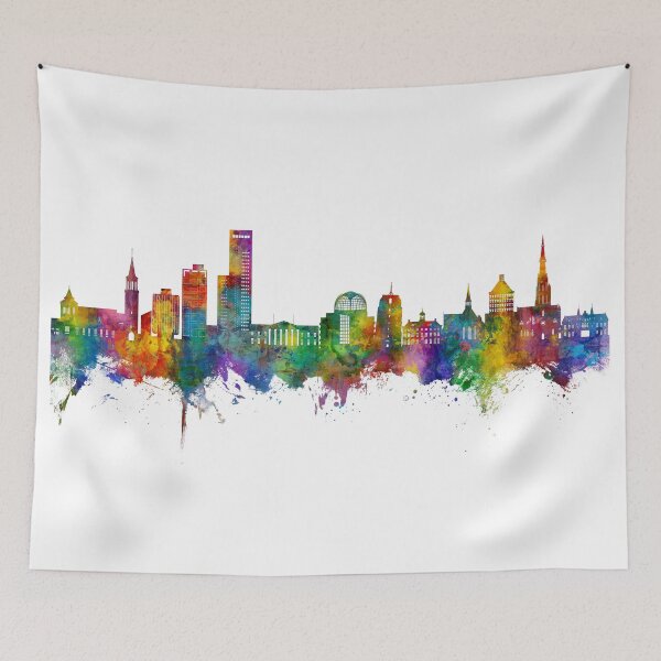 Item preview, Leeuwarden The Netherlands Skyline designed and sold by ArtPrints.