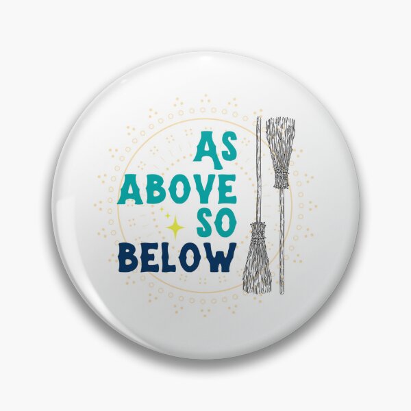 Item preview, As Above So Below Blue Broomstick designed and sold by WrenCemetery.