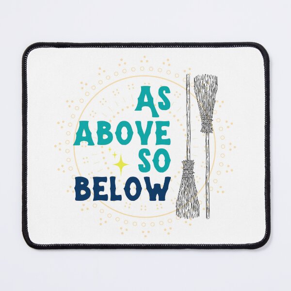 Item preview, As Above So Below Blue Broomstick designed and sold by WrenCemetery.