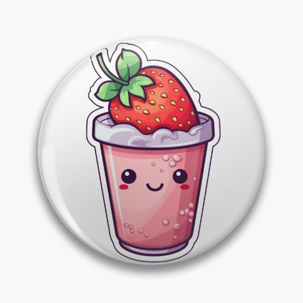 Item preview, Watercolor, Cute Strawberry Smoothies Stickers designed and sold by SuccessSK.