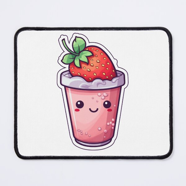 Item preview, Watercolor, Cute Strawberry Smoothies Stickers designed and sold by SuccessSK.