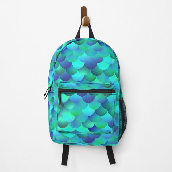 Item preview, Printed image of mermaid scales filled with blue azure gradient designed and sold by JaReVa.
