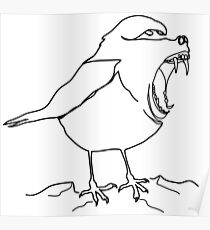 Baboon or bird Poster