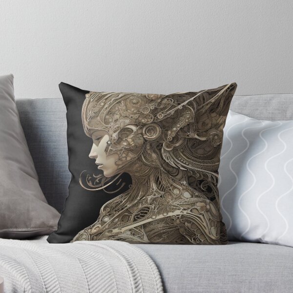 Aperçu de l'œuvre la dame cyborg-androïde-rosie la riveteuse-rose la dame riveteuse-robo créée et vendue par Hermossa-Art.
