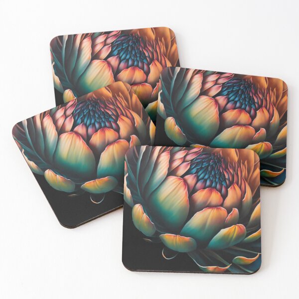 Artikelvorschau, Botanische Kunstleinwand mit einer Nahaufnahme einer Blume entworfen und verkauft von iDezine GD.