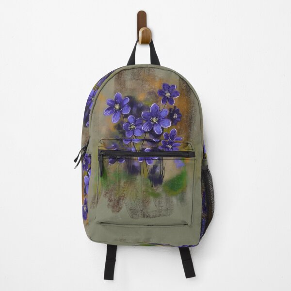 Item preview, hepaticas, spring, forest, purple, blue flowers designed and sold by Hennagirl.