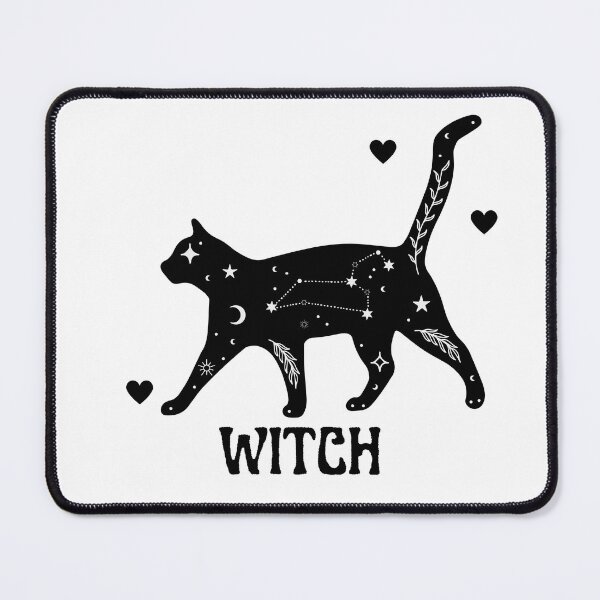 Item preview, Black Celestial Cat Witch designed and sold by WrenCemetery.