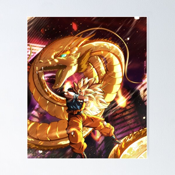 Dragon Ball Poster Goku SSJ3 With Halo DBZ 12inx18in Free Shipping