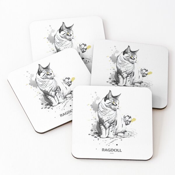 Item preview, Ragdoll cat brush sketch by CallisC Arts  designed and sold by CallisC-Arts.