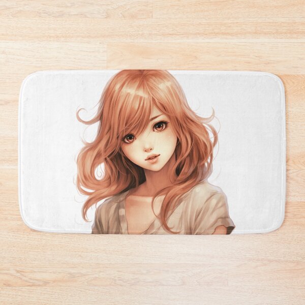 Item preview, Orange-Haired Manga Girl - Fiery Energy designed and sold by Neuronexia.