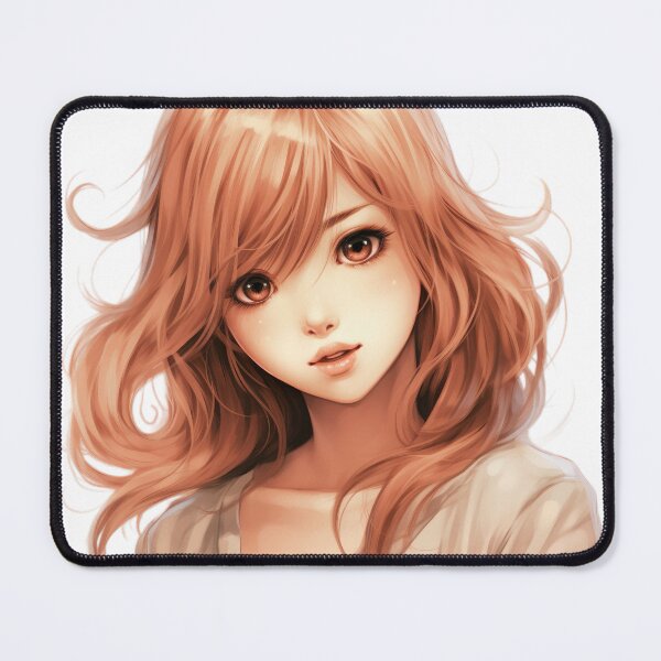 Artikelvorschau, Orange-Haired Manga Girl - Fiery Energy entworfen und verkauft von Neuronexia.
