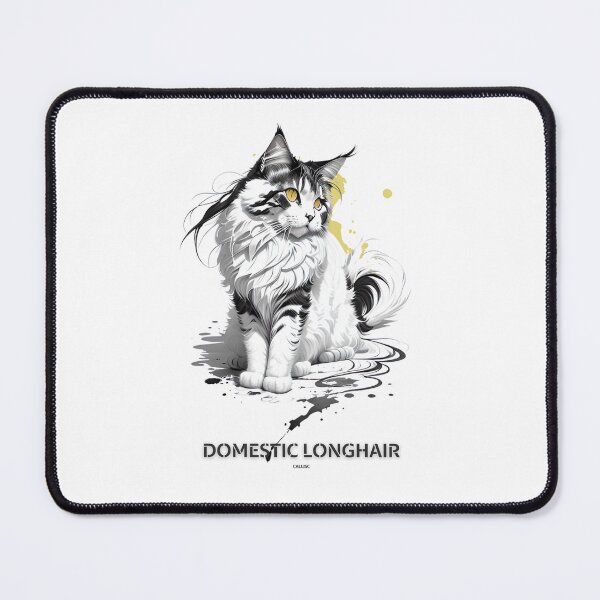 Item preview, Domestic Longhair cat brush sketch by CallisC Arts designed and sold by CallisC-Arts.