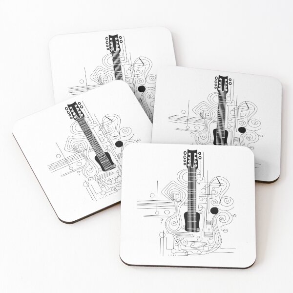 Item preview, Minimalist Abstract Guitar Lines designed and sold by Artwyz.