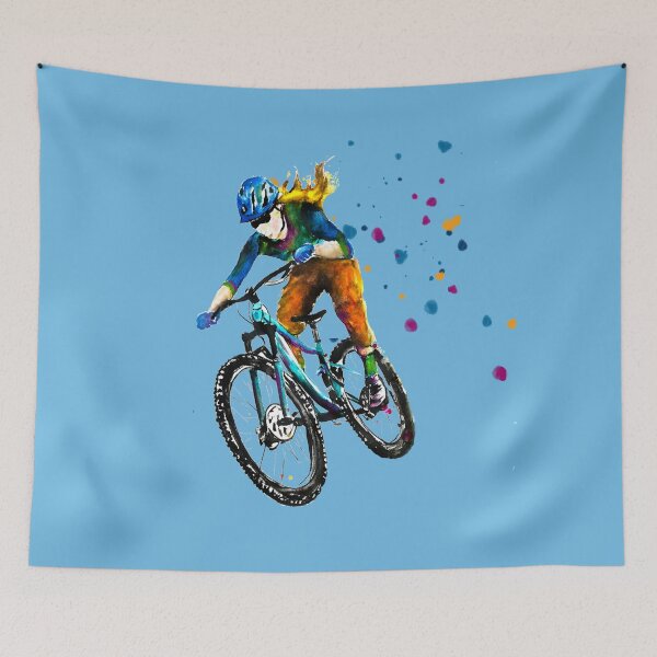 Item preview, Mountain biker with points designed and sold by CorneliaPilz.