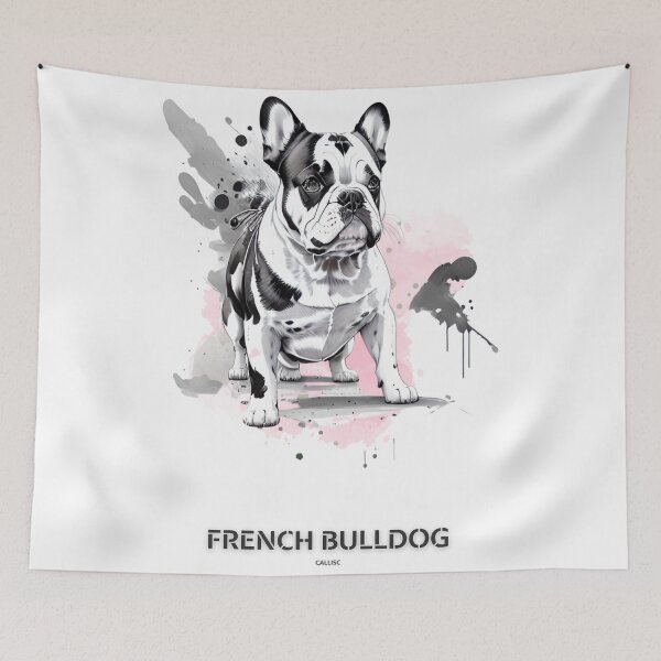 Item preview, French Bulldogs dog brush sketch by CallisC Arts  designed and sold by CallisC-Arts.