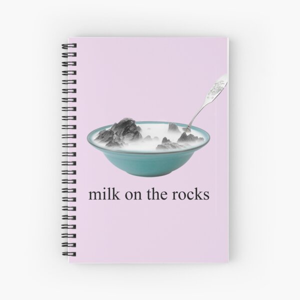Milk on the rocks Spiral Notebook