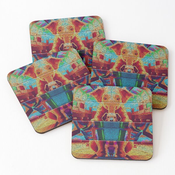Item preview,  *Fantastic space travel of an abstract futuristic elephant and dog in a funny science fiction atmosphere - Great gift for sci fi animals addict!* designed and sold by Ralek.