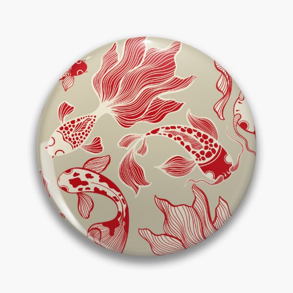 Item preview, Japanese Red Koi Fish Pattern  designed and sold by OneCreativeArt.