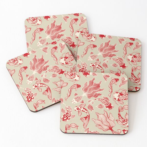 Item preview, Japanese Red Koi Fish Pattern  designed and sold by OneCreativeArt.