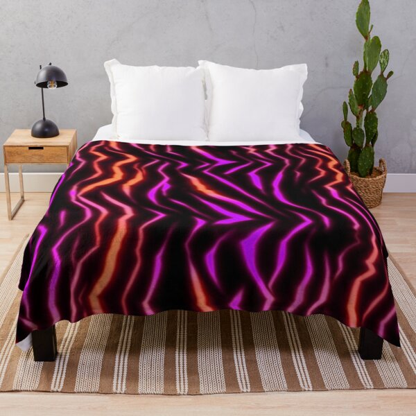 Aperçu de l'œuvre Rose Orange néon Tiger Stripes créée et vendue par impiousimp.