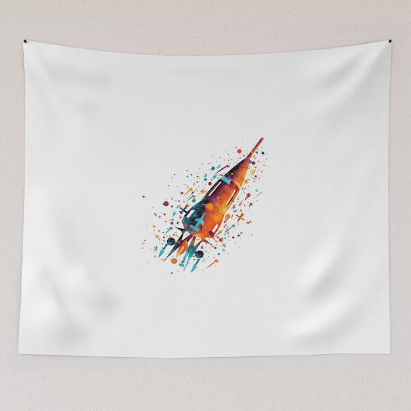 Item preview, Musical Pattern with Notes and Rocket designed and sold by lessyun.