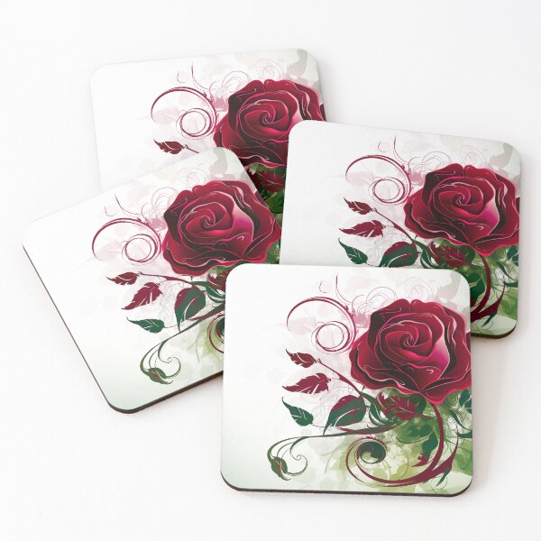 Item preview, Red Rose - Romantic Illustration in Vivid Style Ver. 3 designed and sold by MONDOPLY.